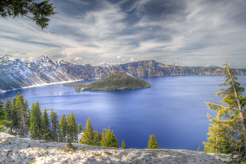 Crater Lake in the Cascade Range