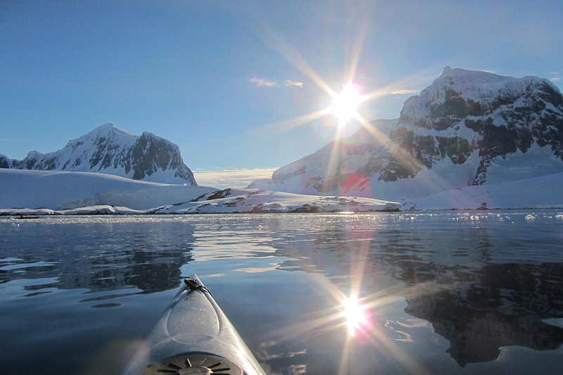 Deep Lake in Antarctica